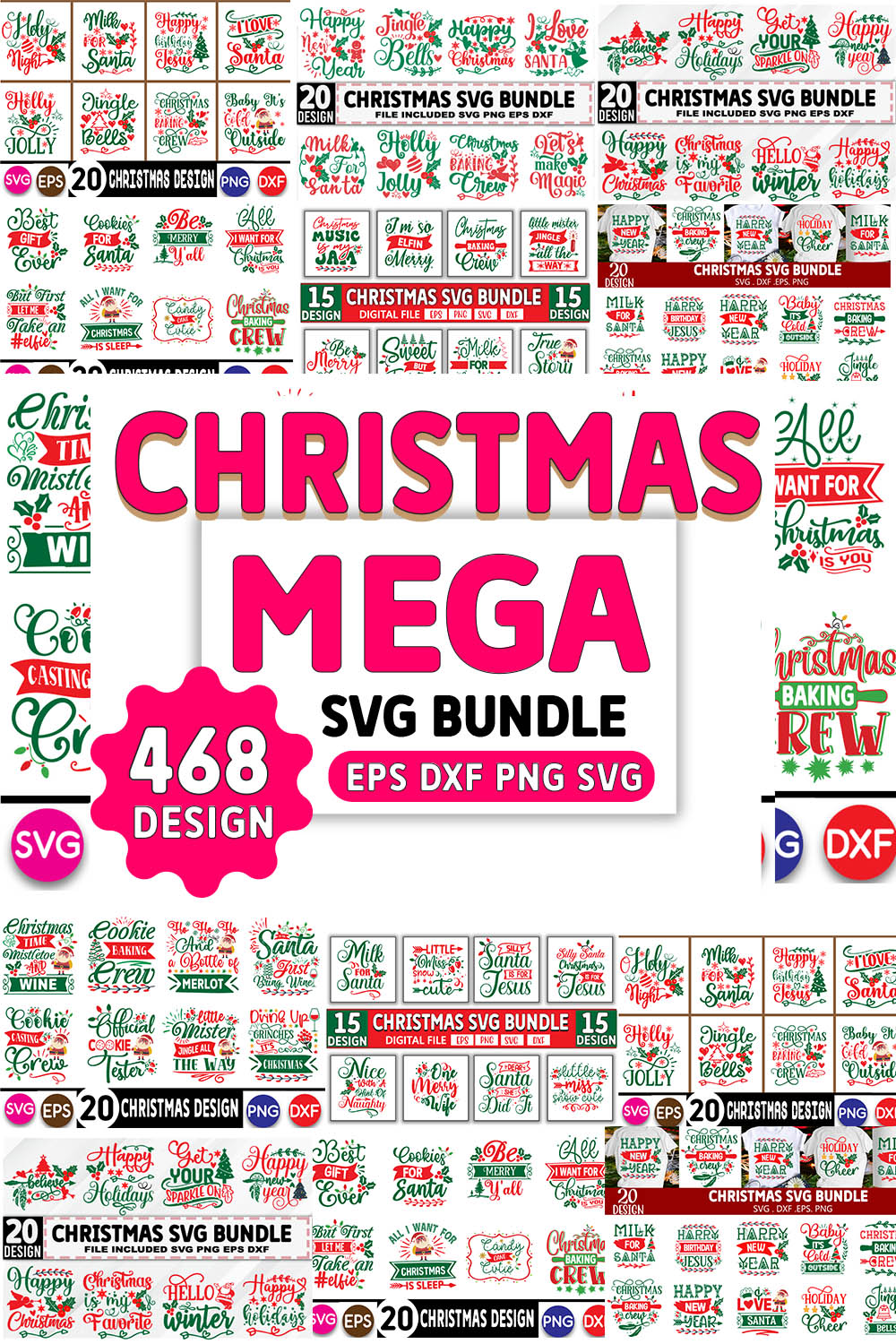 Christmas Mega Bundle - pinterest image preview.