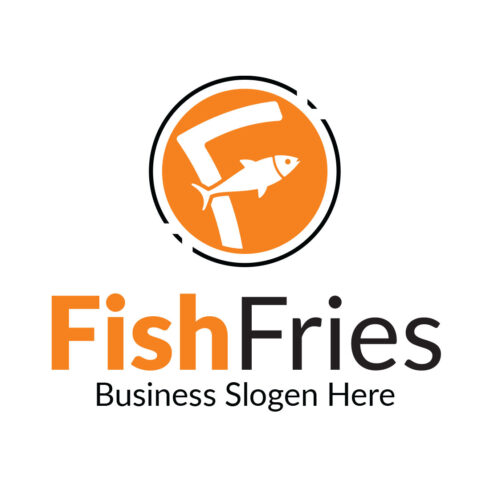 F Letter Logo Fish Design cover image.