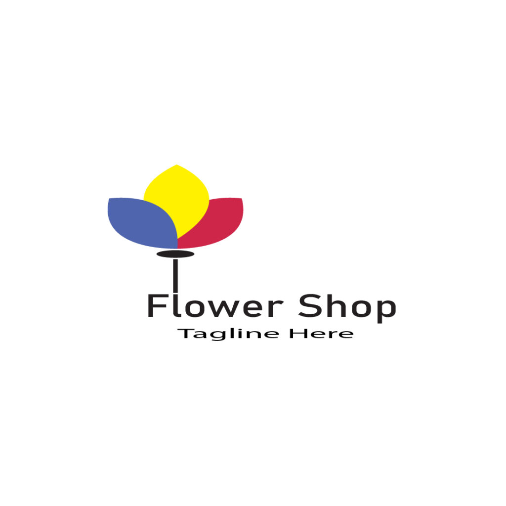 Flower Shop Logo MasterBundles