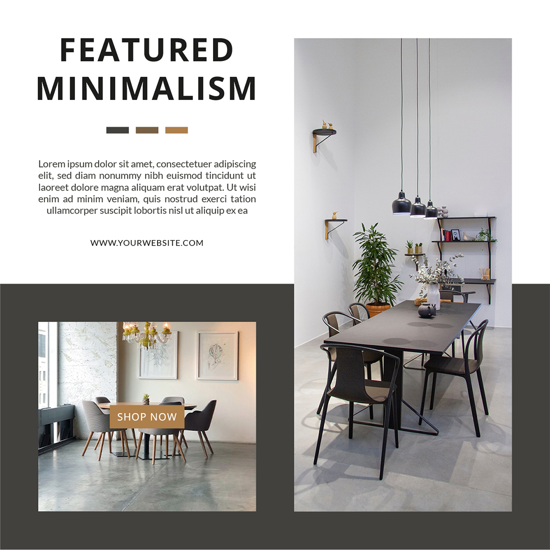 Featured minimalism in your artwork.