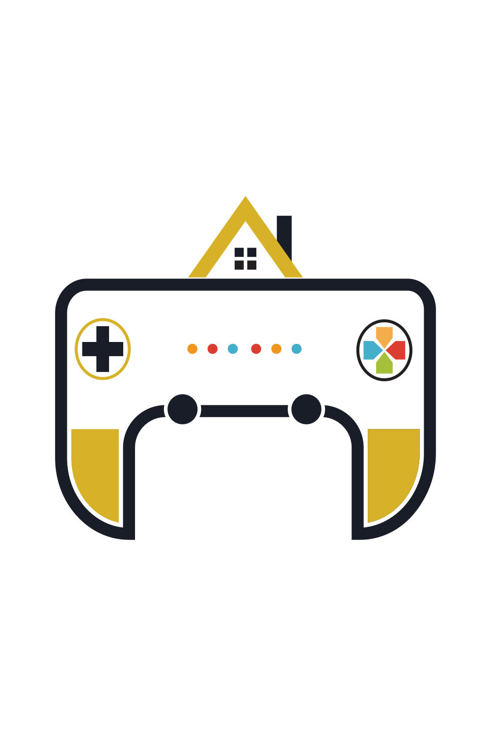 Gaming House Logo Pinterest image.