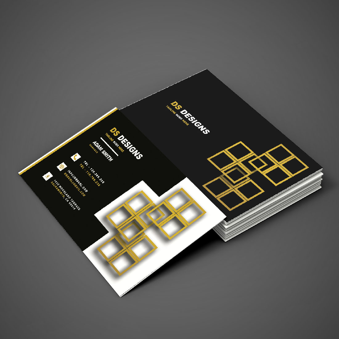 Luxury Simple Business Card Template cover image.