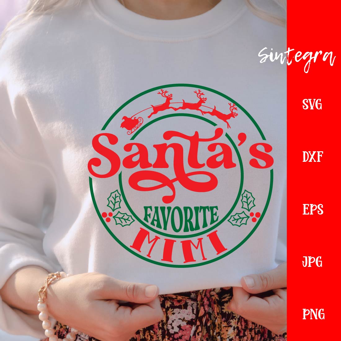 Santa's Favorite Mimi SVG created by Sintegra.