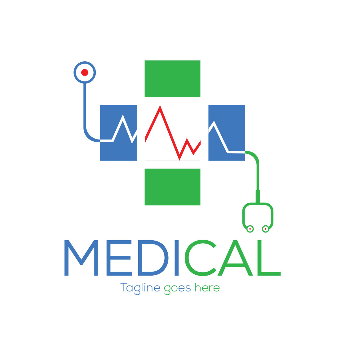 Creative and Unique Medical Logo Design presentation.