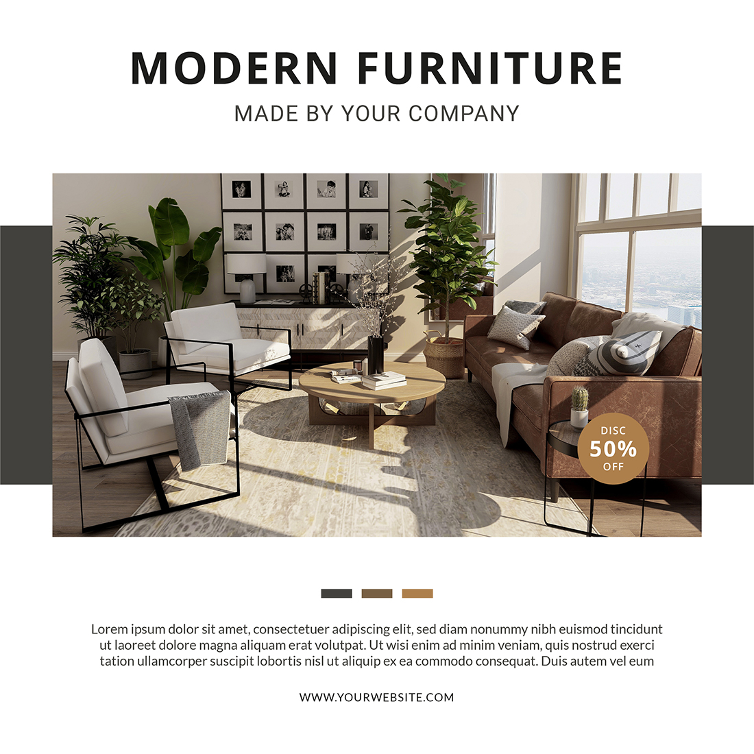 Cover image of Home Furniture Social Media Post Templates.