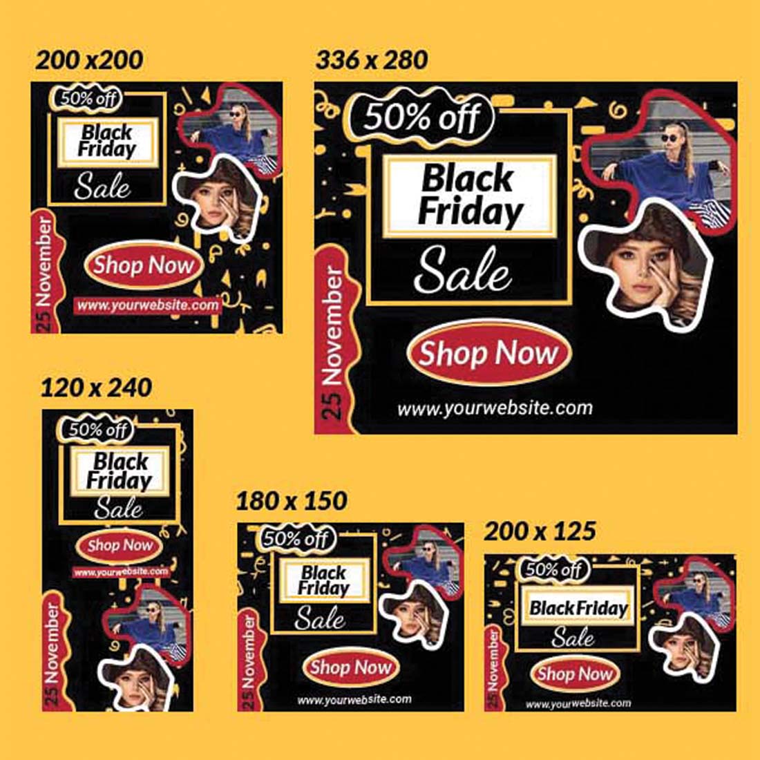 Cover image of Black Friday Sale Banner Pack.
