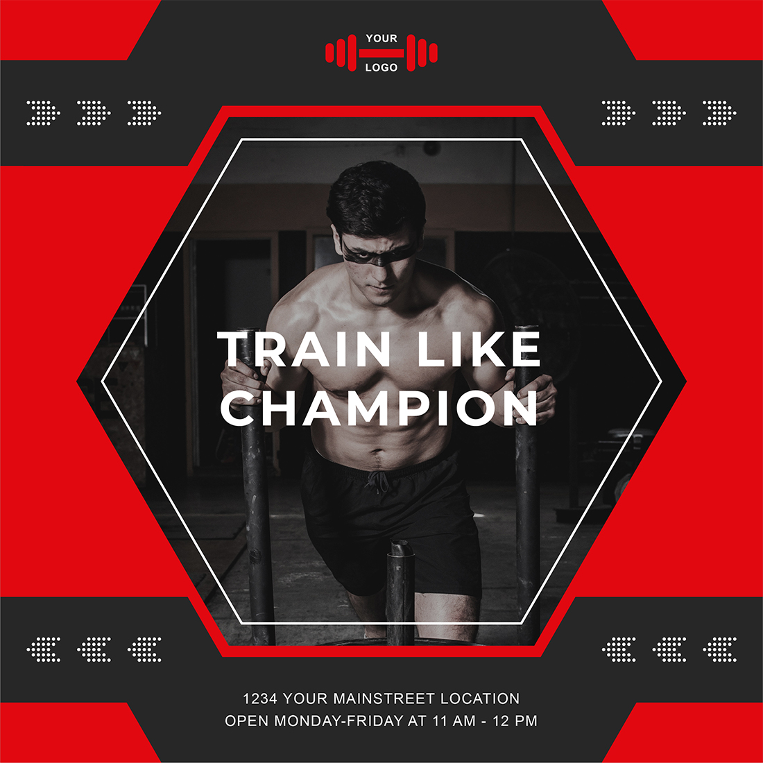 Cover image of Fitness Workout Social Media Post Template.