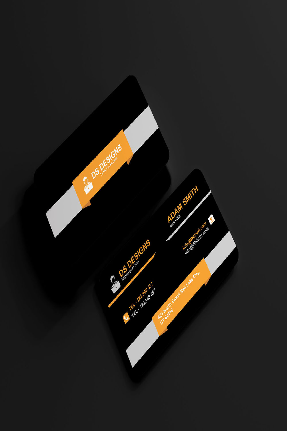 Simple Business Card Design pinterest image.
