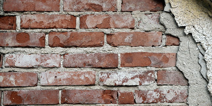 Brick wall design.