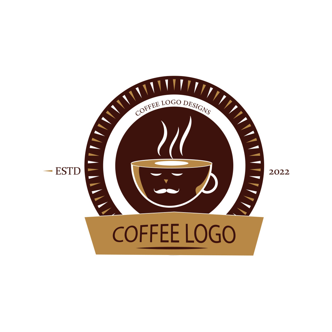 Creative Vintage Coffee Logo presentation.