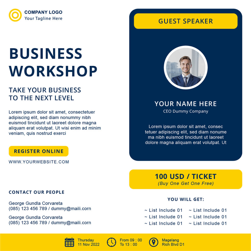 Business & Marketing Workshop Social Media Post Templates - Only $8 ...