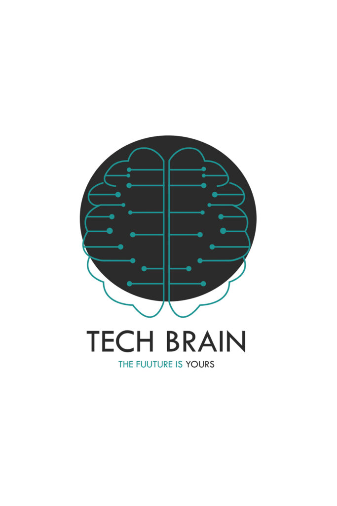 Tech Brain Logo Design - MasterBundles