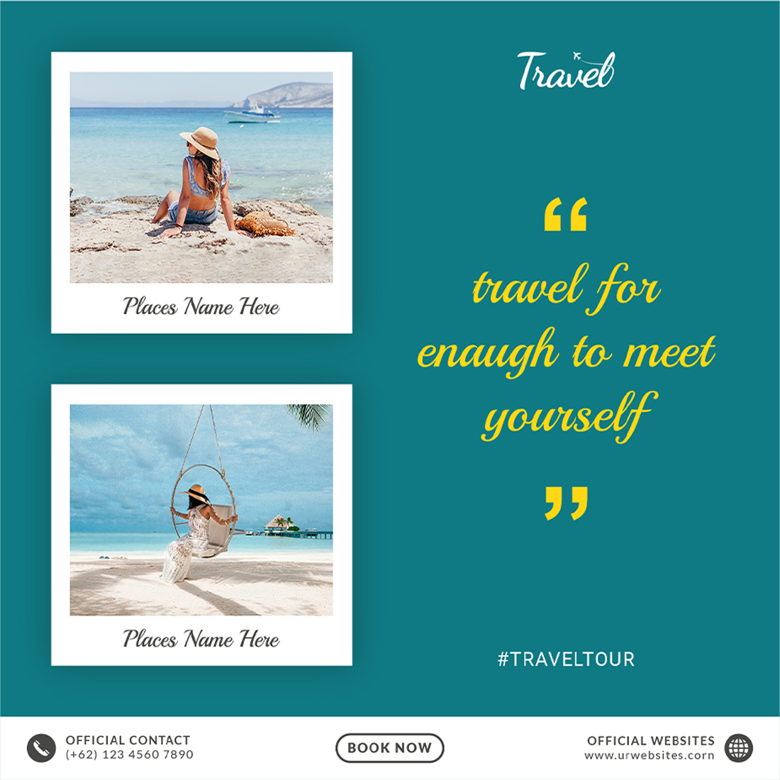 Leisure & Travel Social Media Post Templates for your projects.