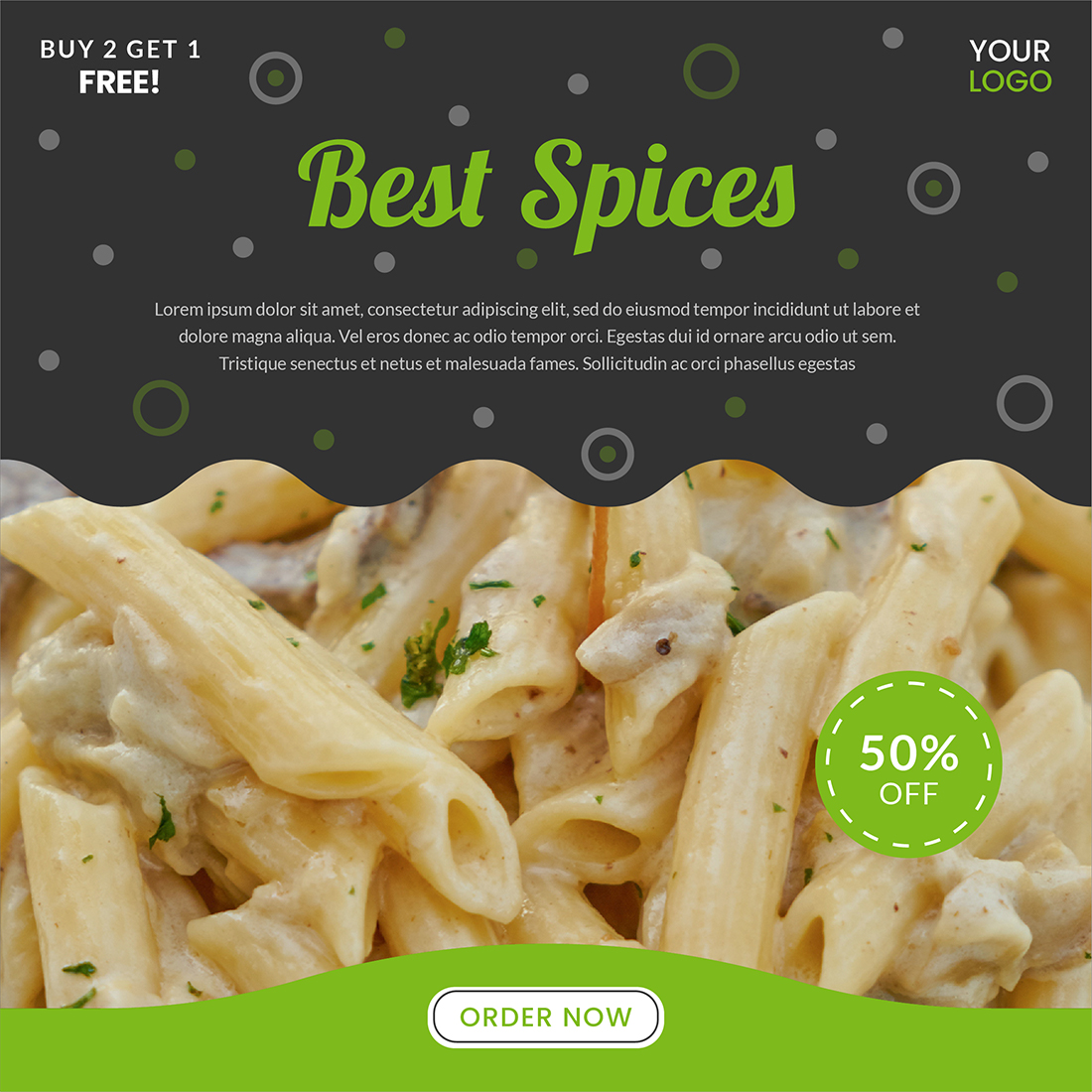 Culinary Food Social Media Post Templates best species preview.