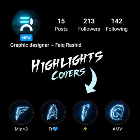 Instagram Lightning Highlights Cover - main image preview.