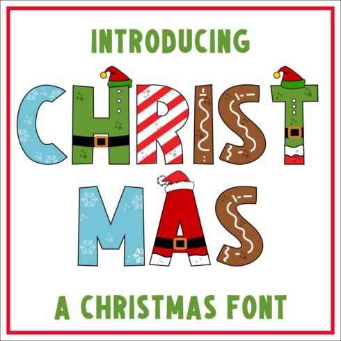Christmas Color Font - main image preview.