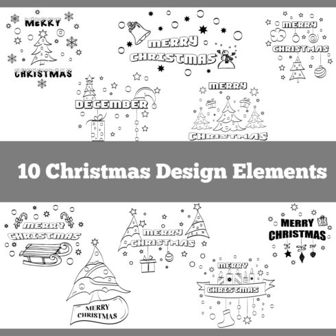 Christmas Quotes Design Elements cover image.