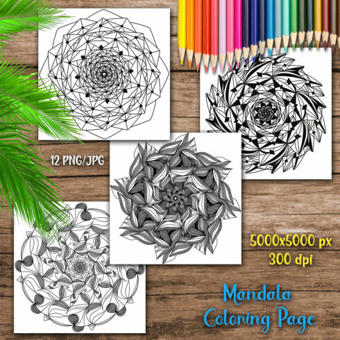 Coloring Mandalas Collection Design cover image.