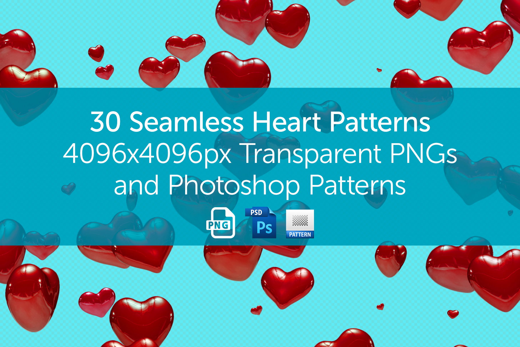 30 Seamless Heart Patterns
