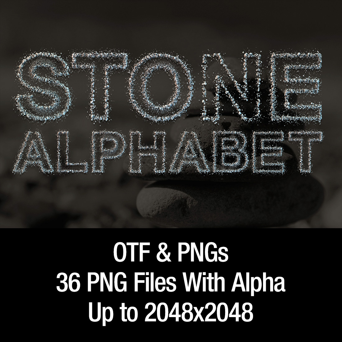 Stone Opentype SVG Color Font and PNG Design cover image.