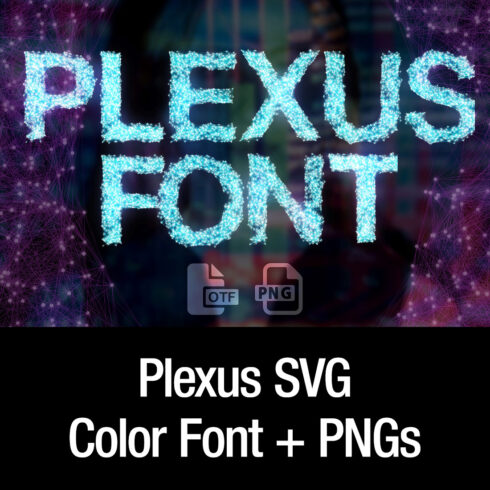 MS Plexus Opentype SVG Font and PNG cover image.