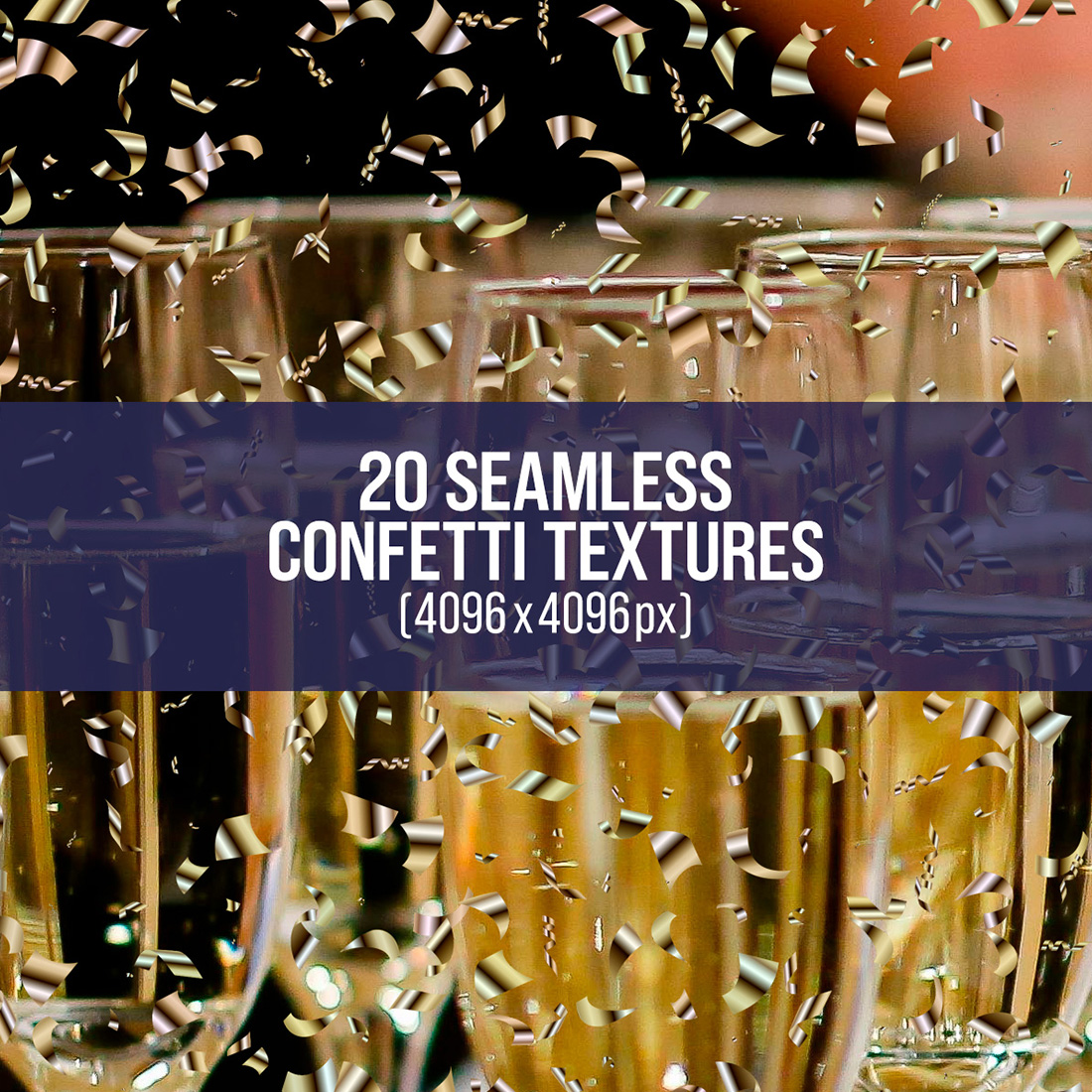 Beautiful Confetti Textures Design cover image.