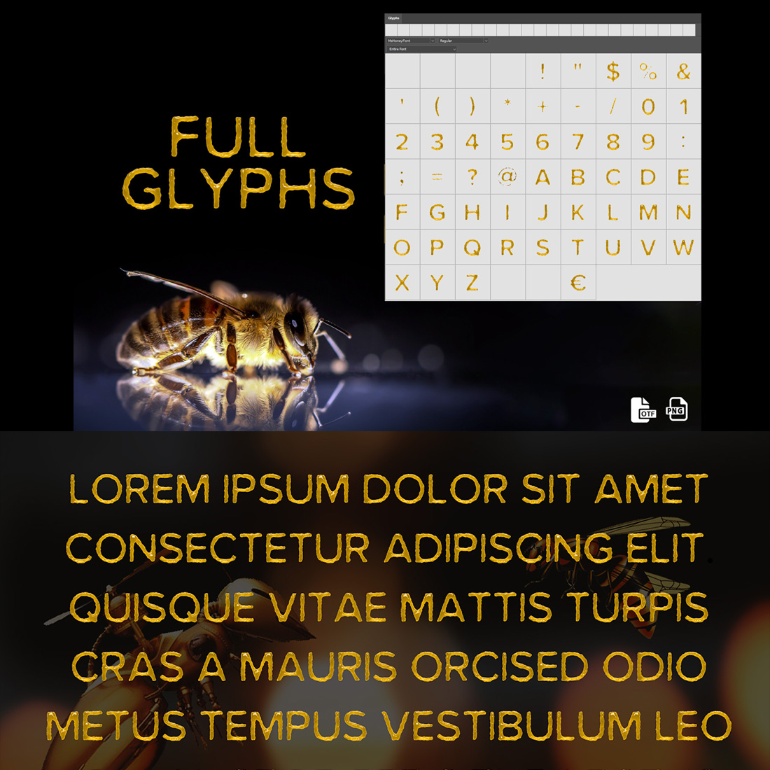 Font Ms Honey Bitmap and PNG cover image.