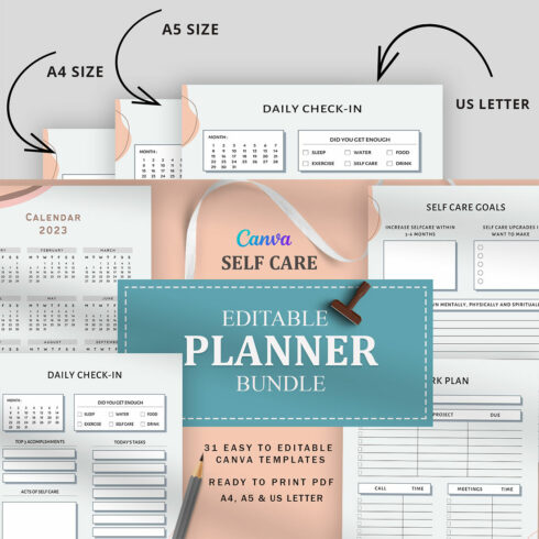 Printable Planner Bundle Vol.21 - main image preview.