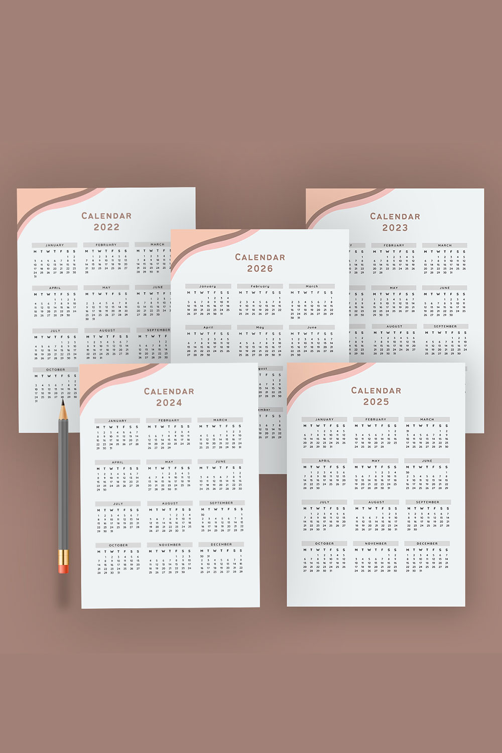 Printable Planner Bundle Vol.21 - pinterest image preview.