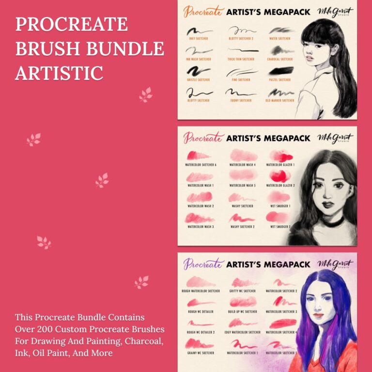 Procreate Brush Bundle Artistic – MasterBundles