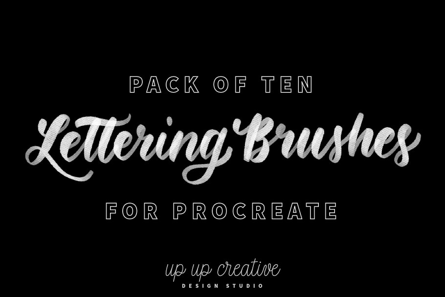 Cover image of Procreate Lettering Brushes.
