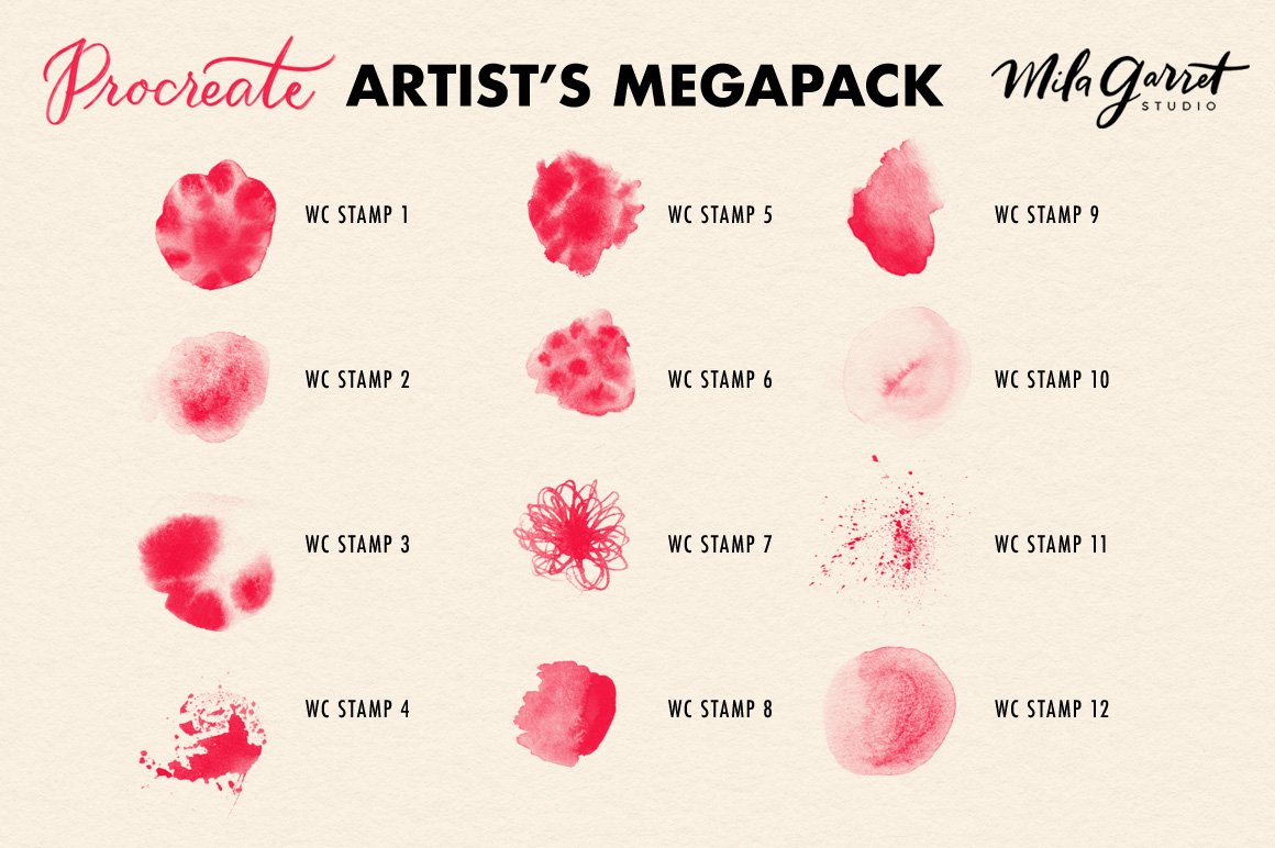 Procreate artist's megapack.