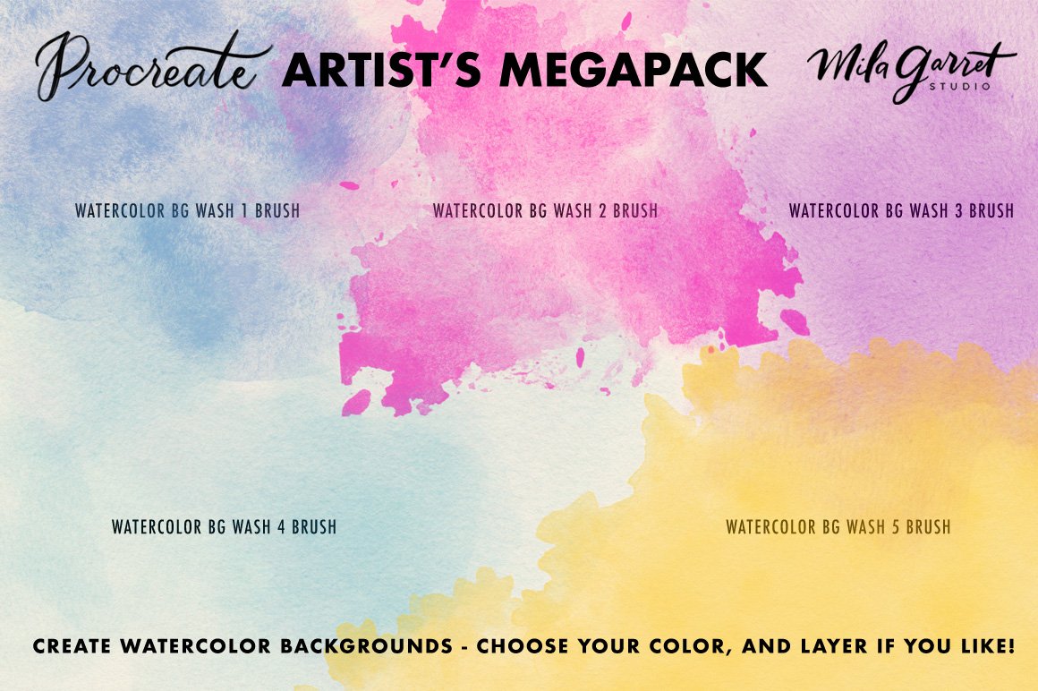 Create watercolor backgrounds.