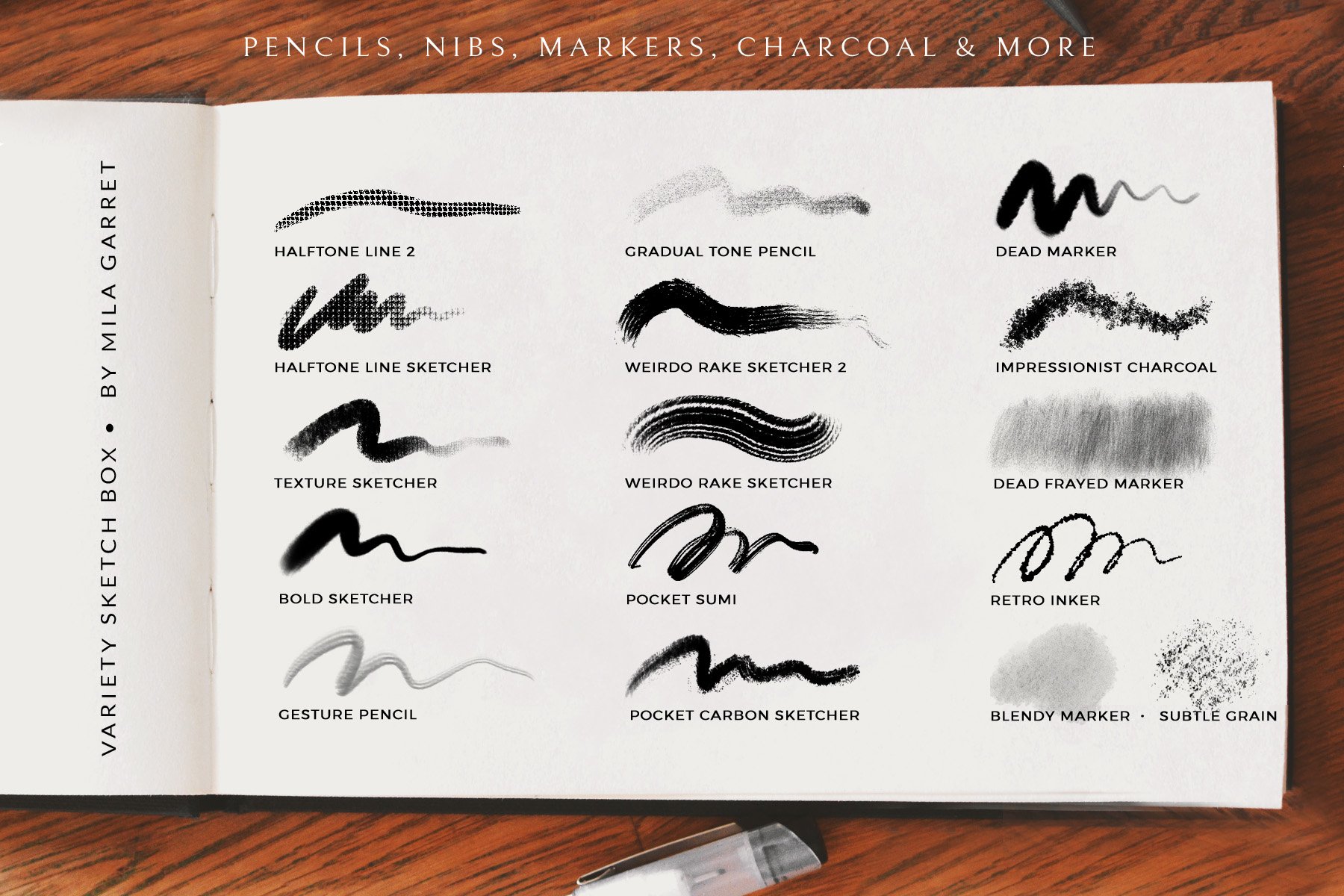 Procreate Brush Bundle Artistic created by Mila Garret.