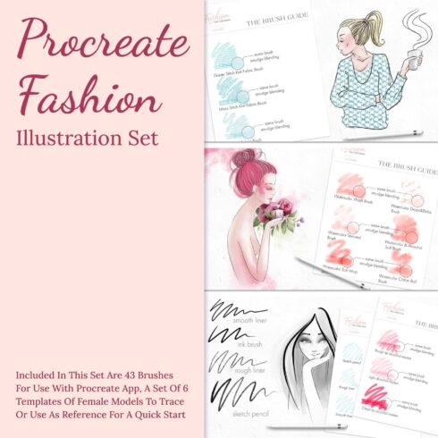 Procreate Fashion Illustration Set.