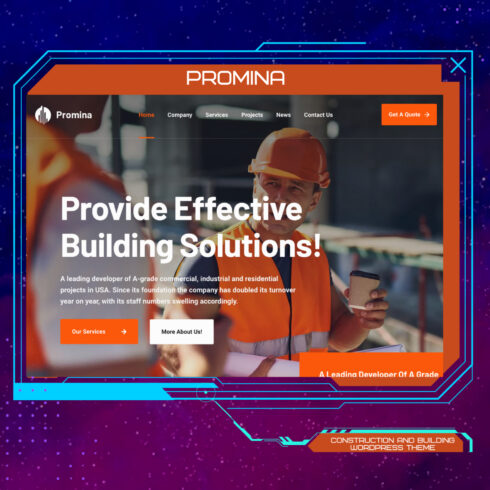 Promina - Construction And Building WordPress Theme.
