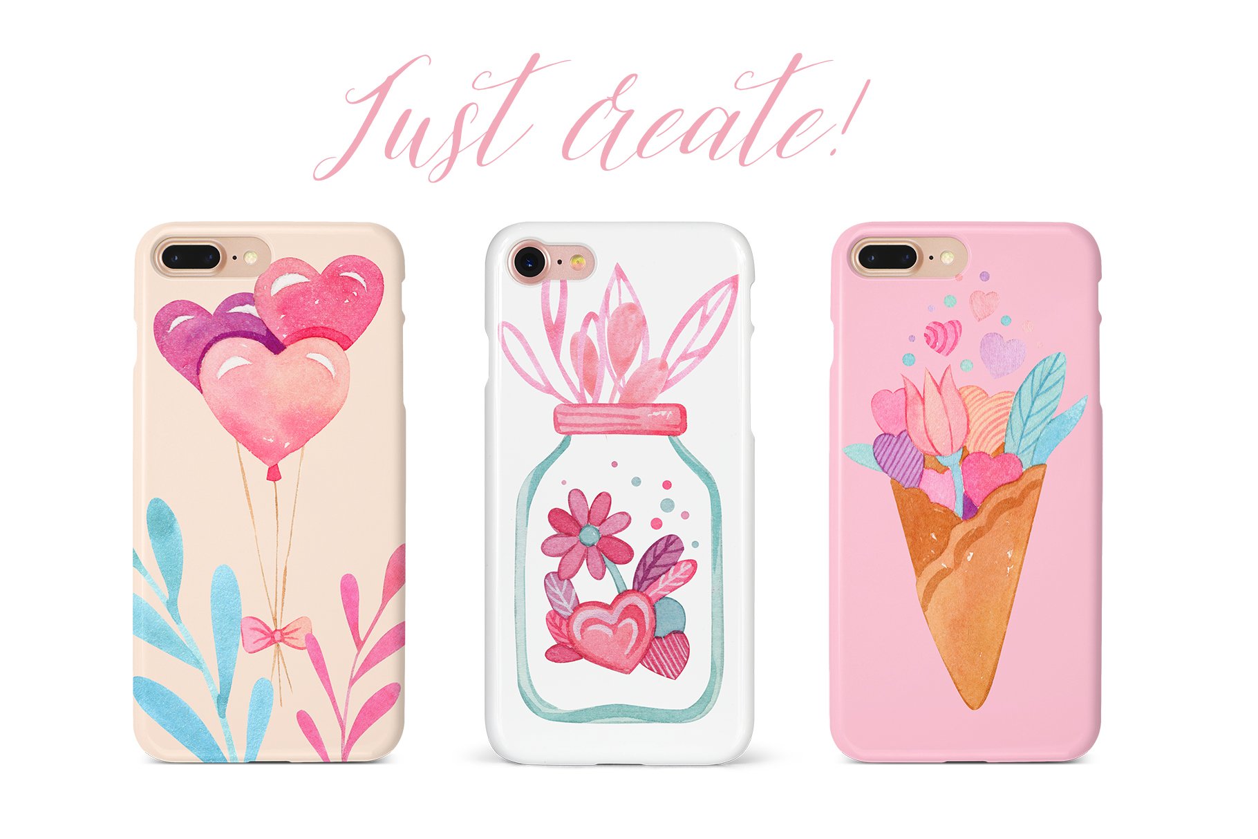 Use these cute patterns for your phone case.