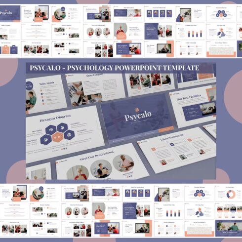 Psycalo psychology powerpoint template.