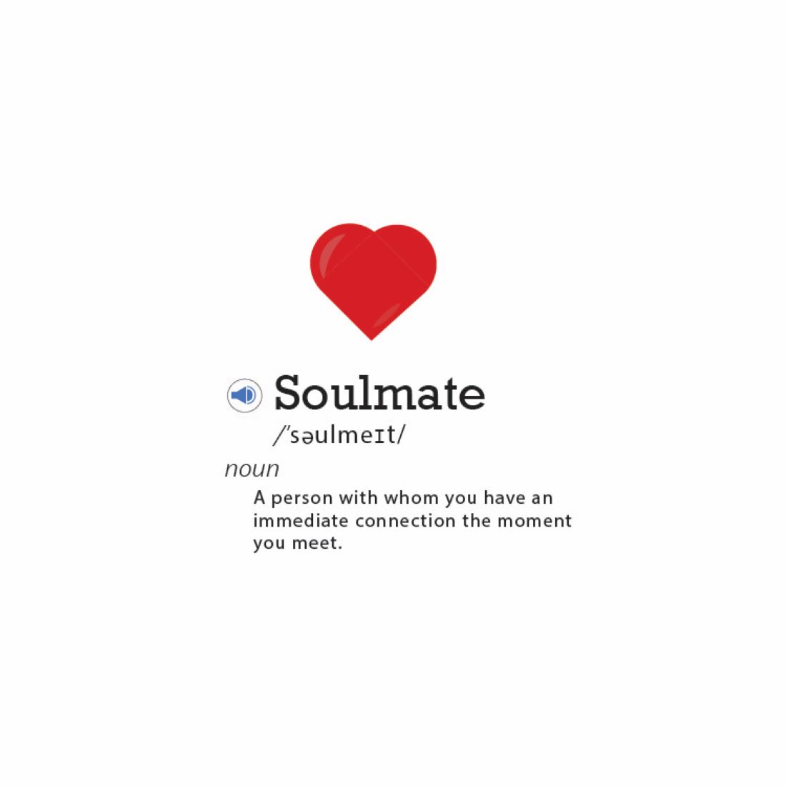 Typography Soulmate T-shirt Design cover image.