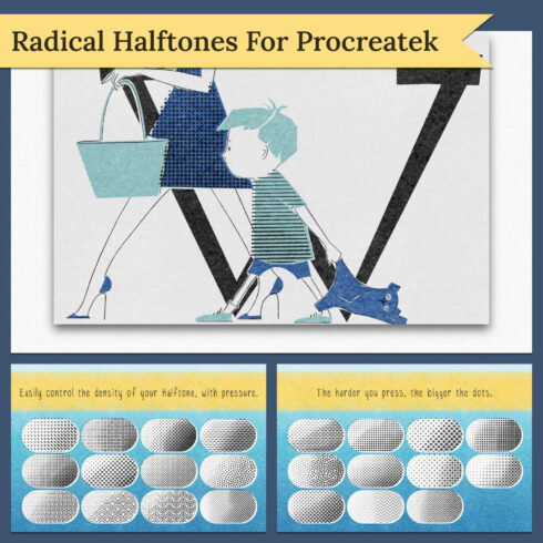 Radical Halftones for Procreate.