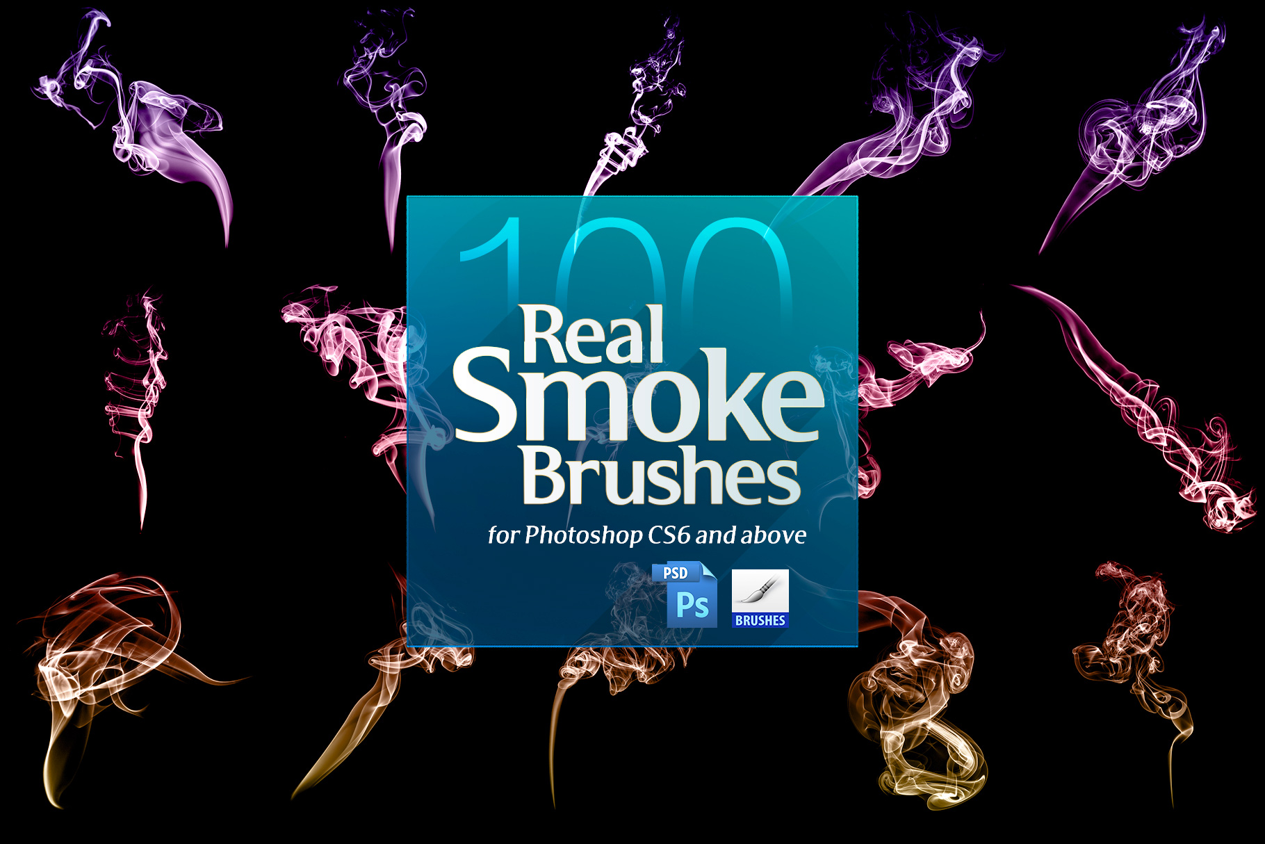 Brushes Real Smoke Design preview image.