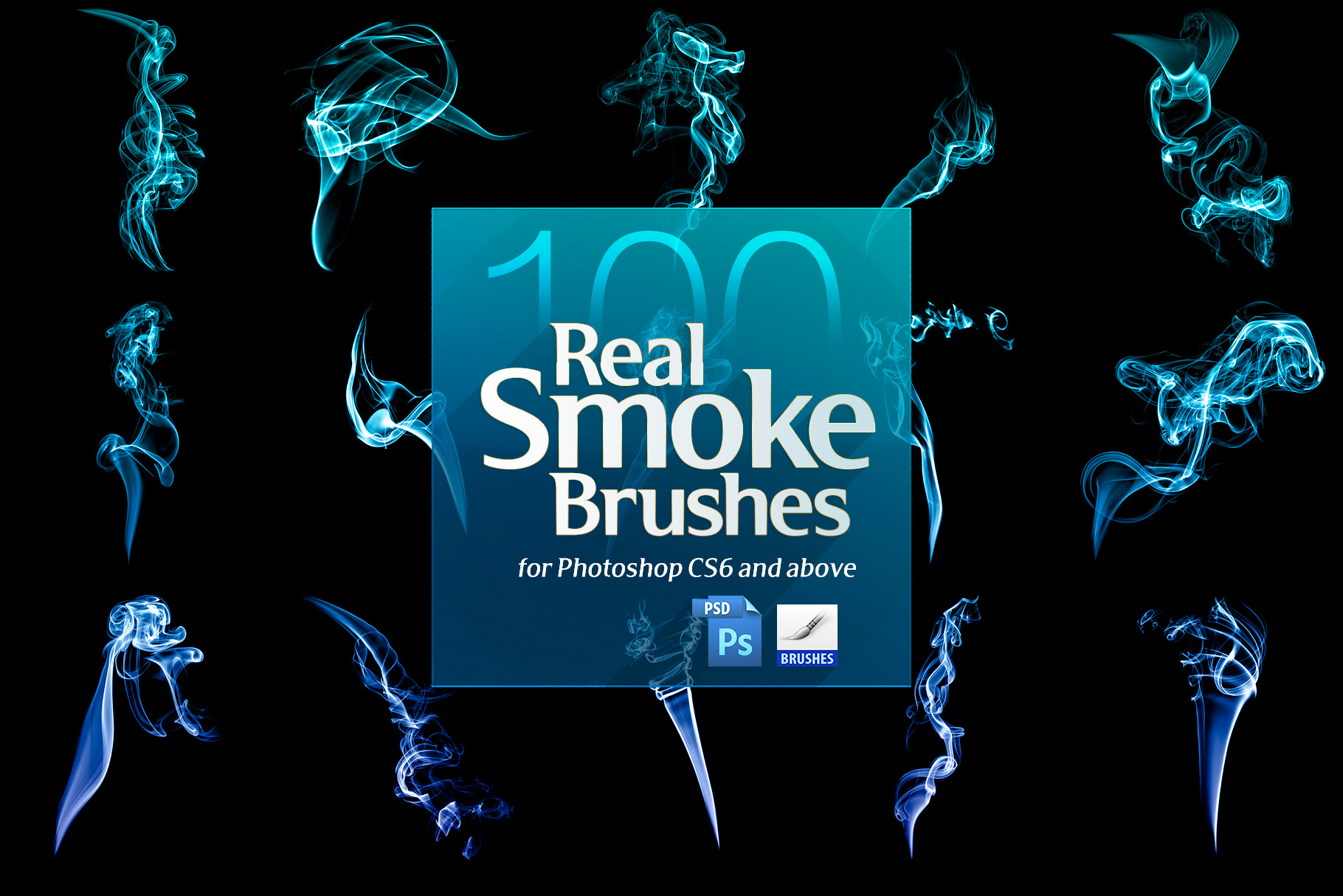 Smoke Brushes Design preview image.