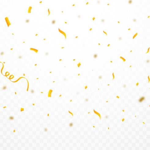 Realistic Confetti Vector Background – MasterBundles