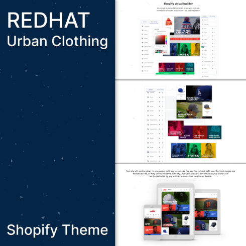 Redhat - Urban Clothing Shopify Theme.