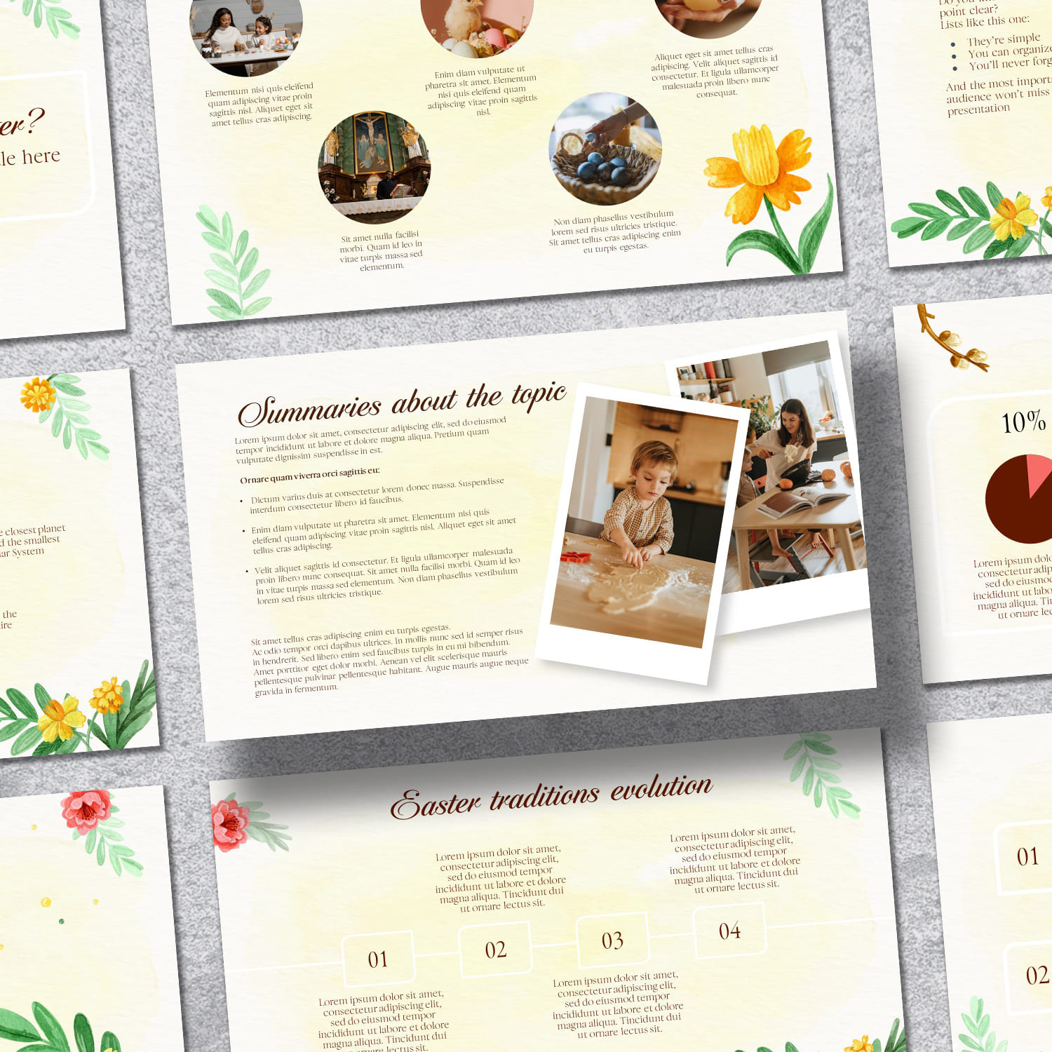 Religious Easter Powerpoint Template by DesignStudio..