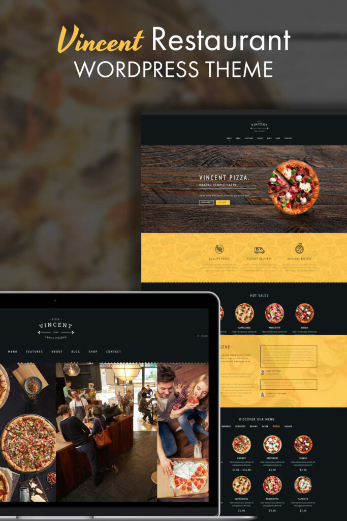 Restaurant Vincent WordPress Theme – MasterBundles