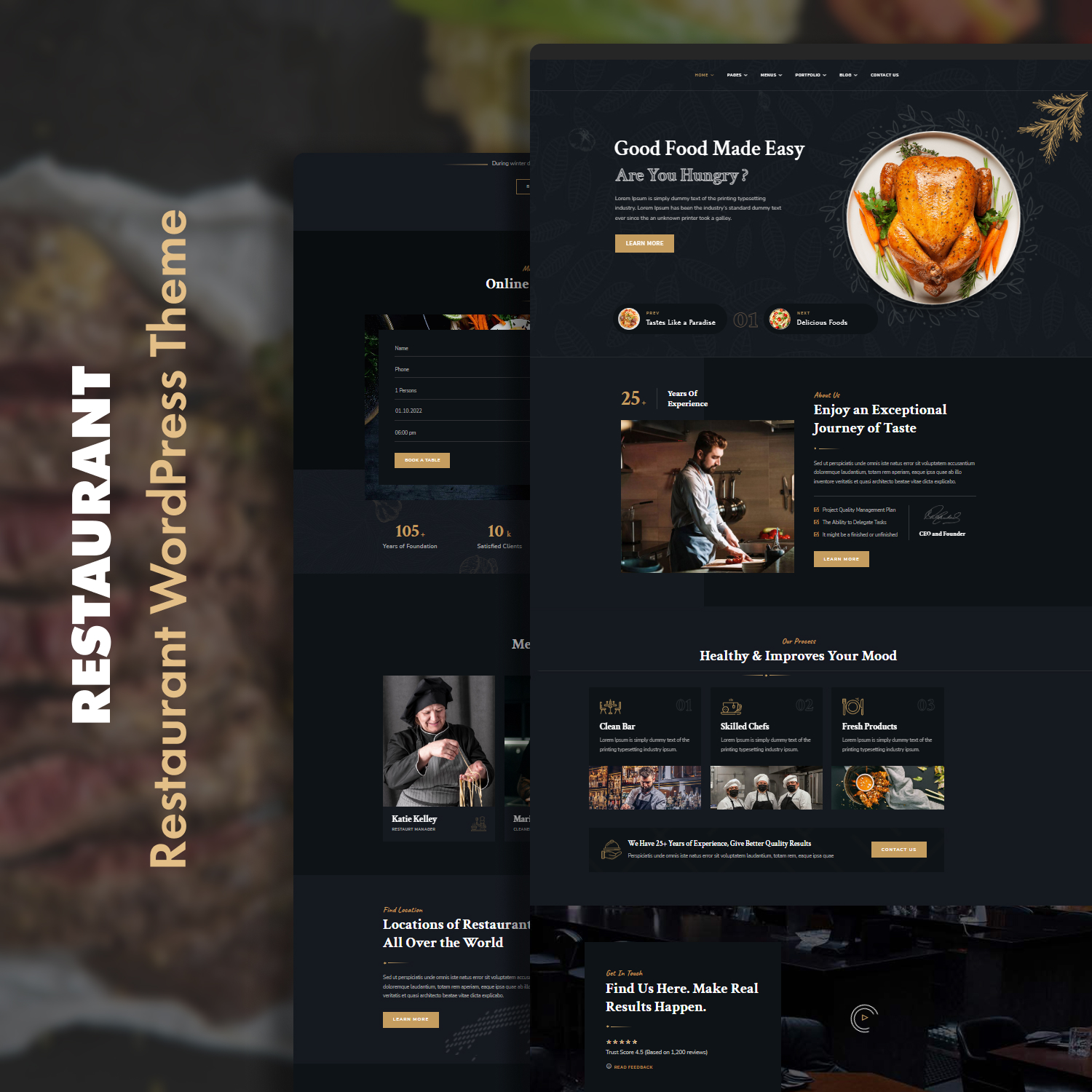 Restaurt - Restaurant WordPress Theme.