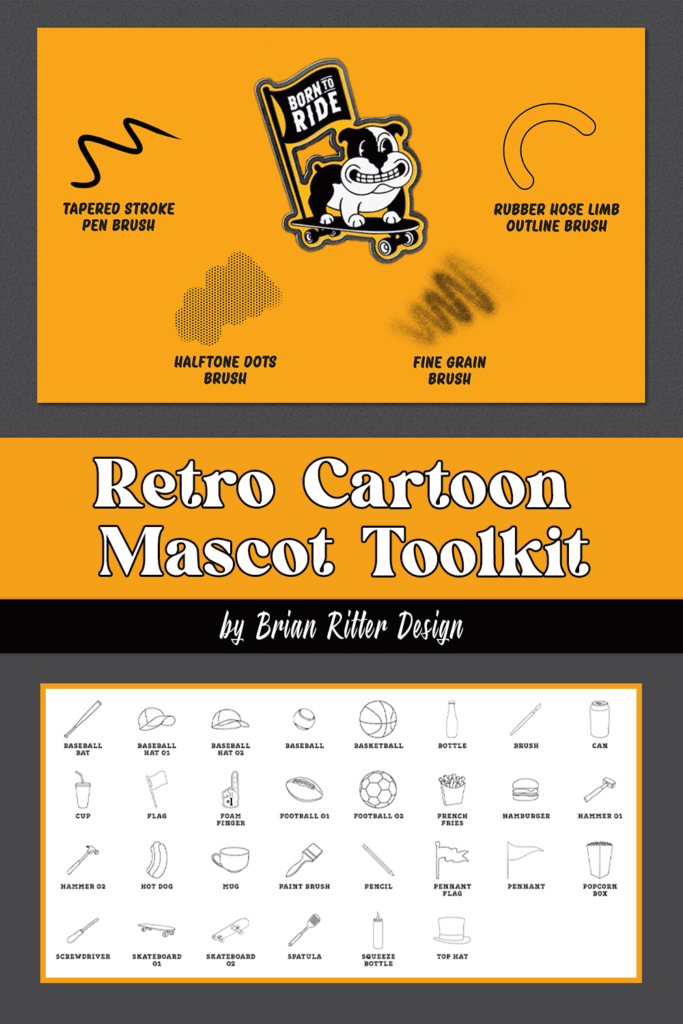 Retro Cartoon Mascot Toolkit – MasterBundles