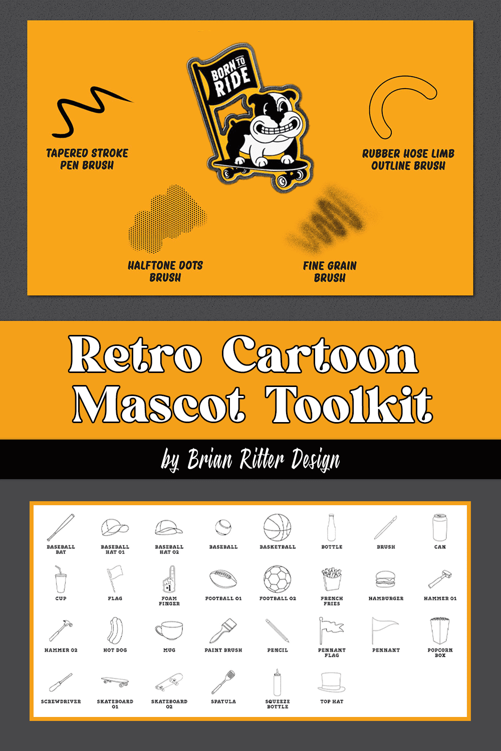 retro cartoon mascot toolkit pinterest 847