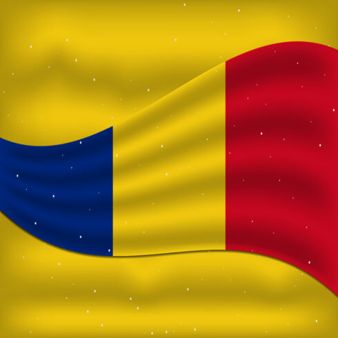Exquisite image of the flag of Romania.